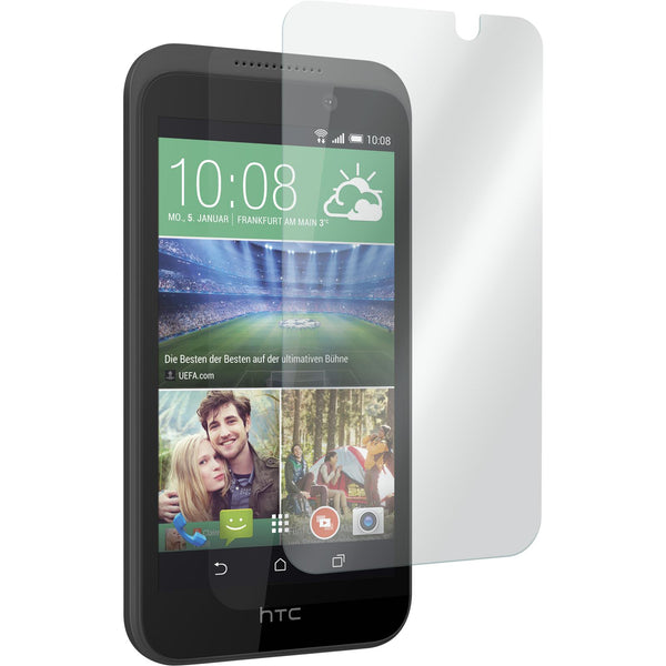2 x HTC Desire 320 Glas-Displayschutzfolie klar