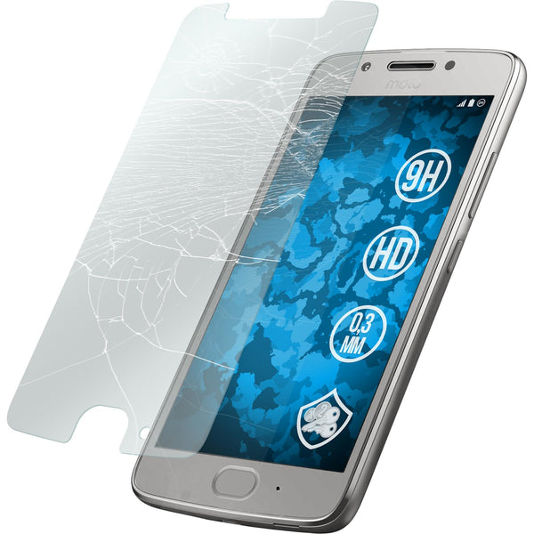 2 x Lenovo Moto G5 Glas-Displayschutzfolie klar