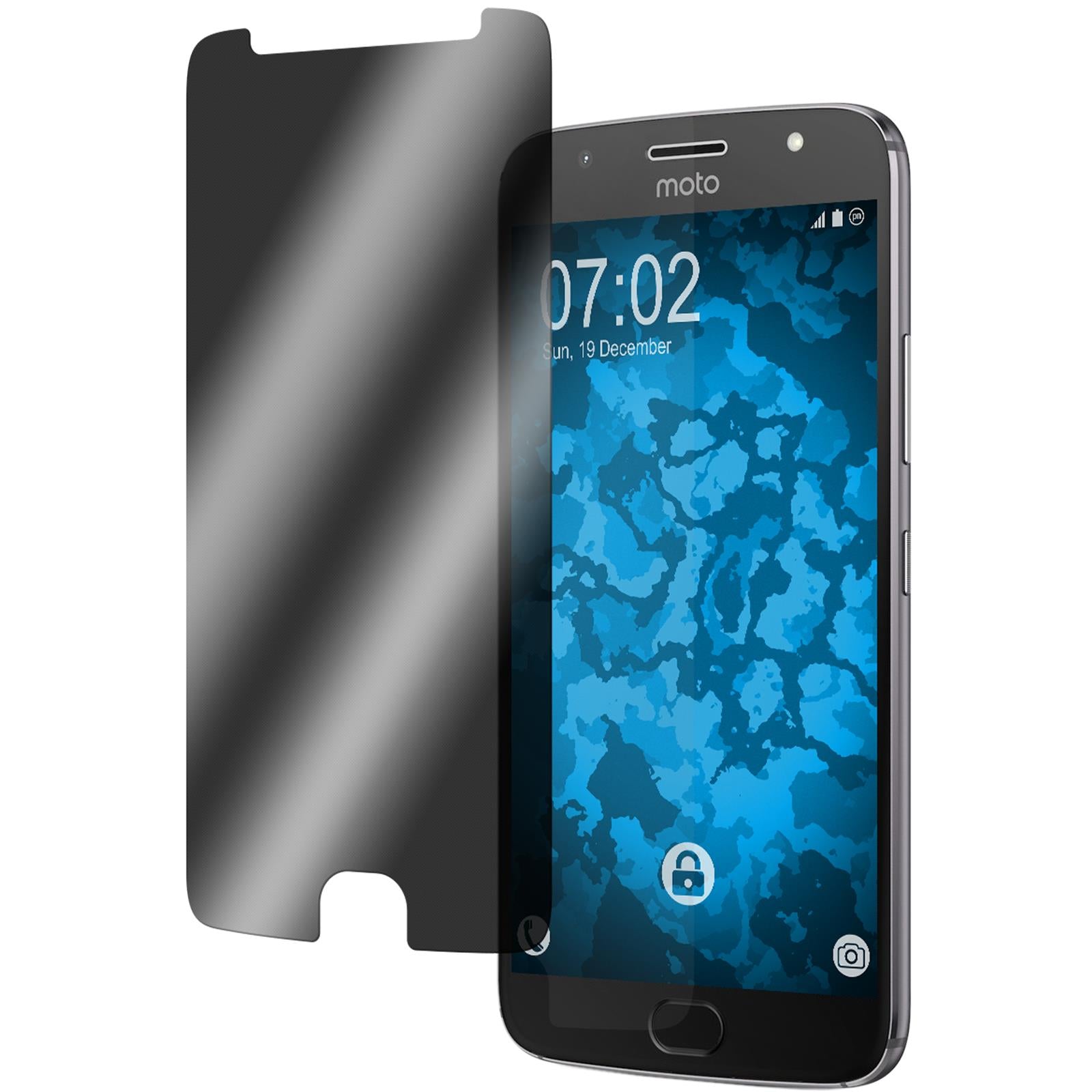 2 x Lenovo Moto G5s Plus Displayschutzfolie Privacy