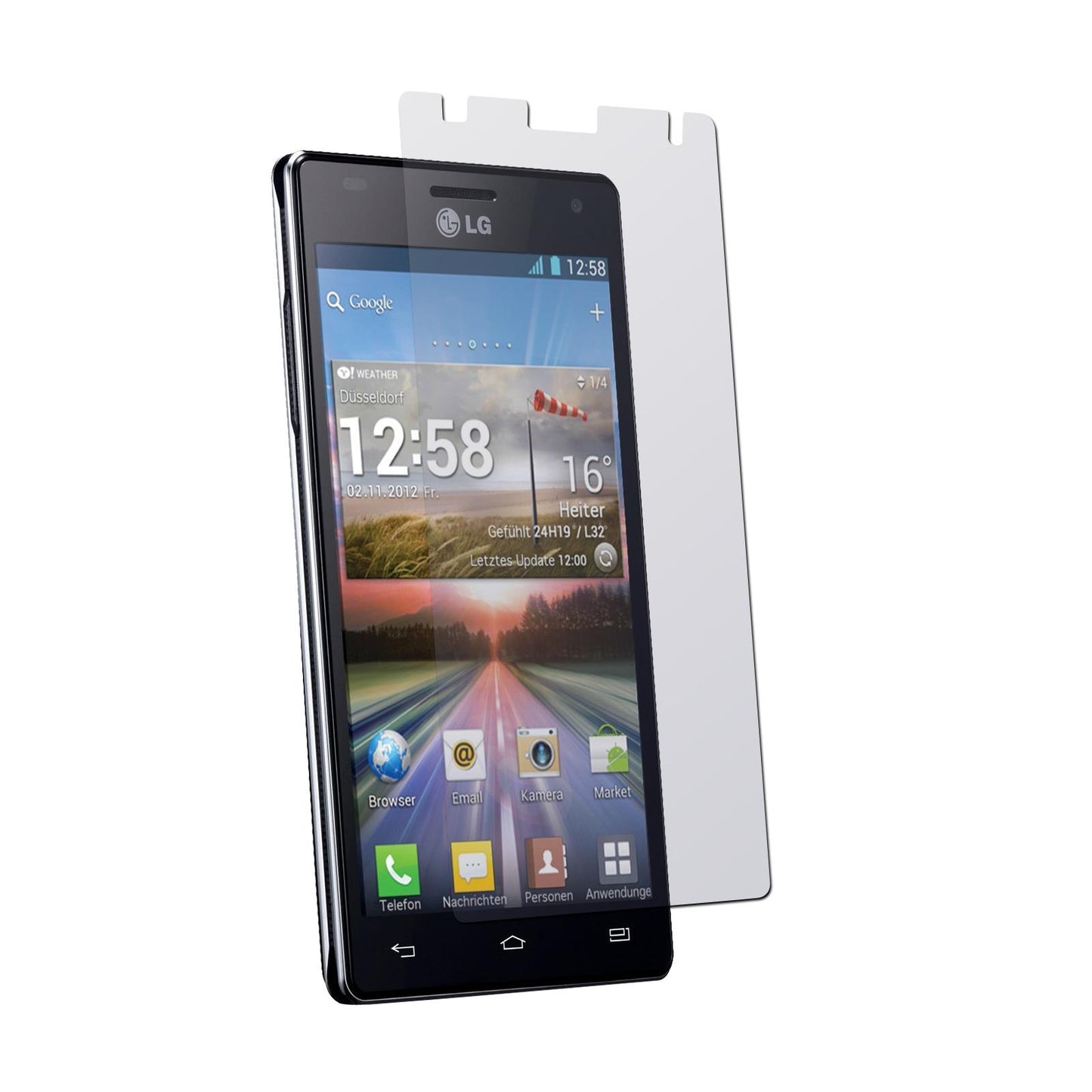 2 x LG Optimus 4X HD P880 Displayschutzfolie klar