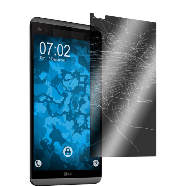 2 x LG V20 Glas-Displayschutzfolie Privacy