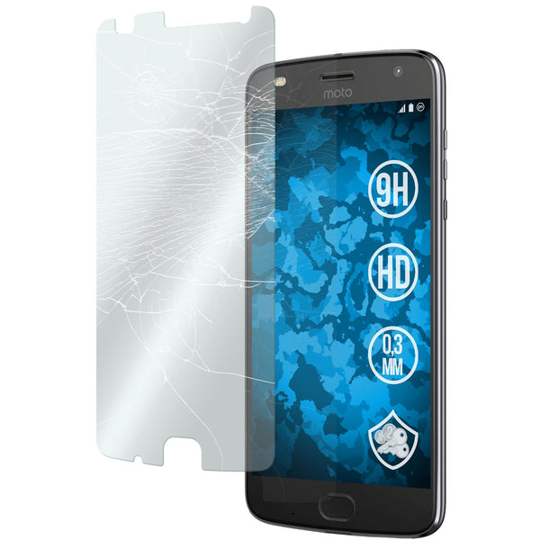 2 x Lenovo Moto Z2 Play Glas-Displayschutzfolie klar