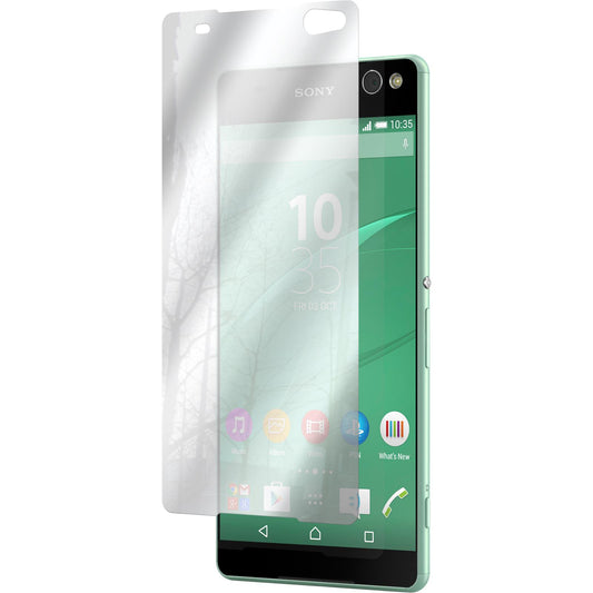 2 x Sony Xperia C5 Ultra Displayschutzfolie verspiegelt