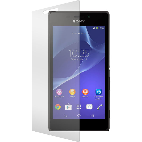 2 x Sony Xperia M2 Glas-Displayschutzfolie klar