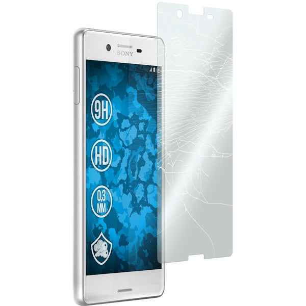 2 x Sony Xperia X Glas-Displayschutzfolie klar