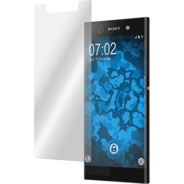 2 x Sony Xperia XA1 Ultra Displayschutzfolie Fiber-Glas klar