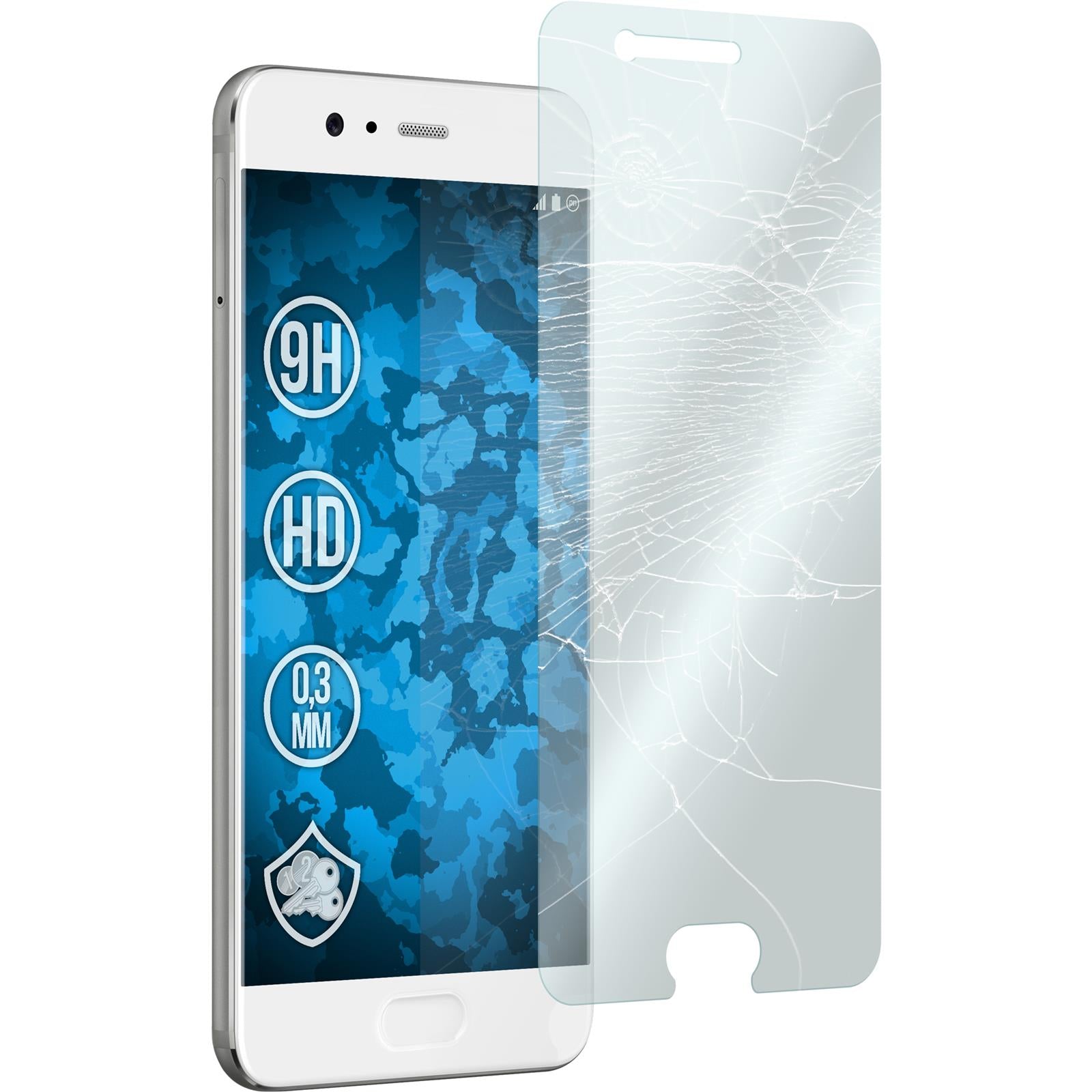 3 x Huawei P10 Plus Glas-Displayschutzfolie klar