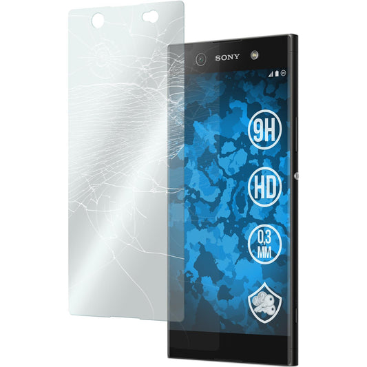 3 x Sony Xperia XA1 Ultra Glas-Displayschutzfolie klar