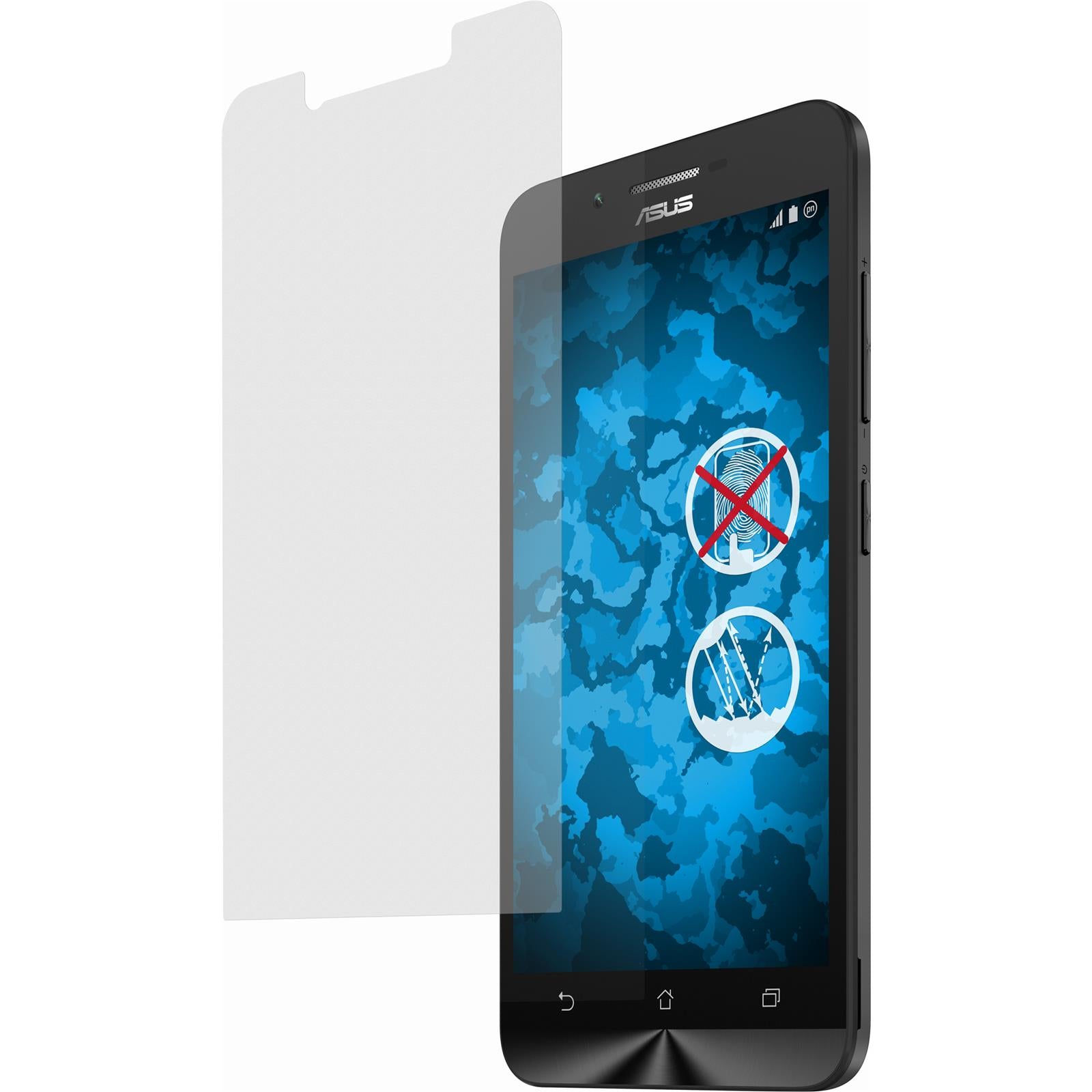 4 x Asus Zenfone Go (ZC500TG) Displayschutzfolie matt