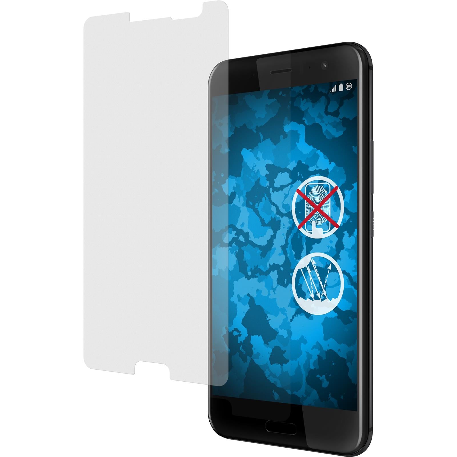 4 x HTC U11 Displayschutzfolie matt