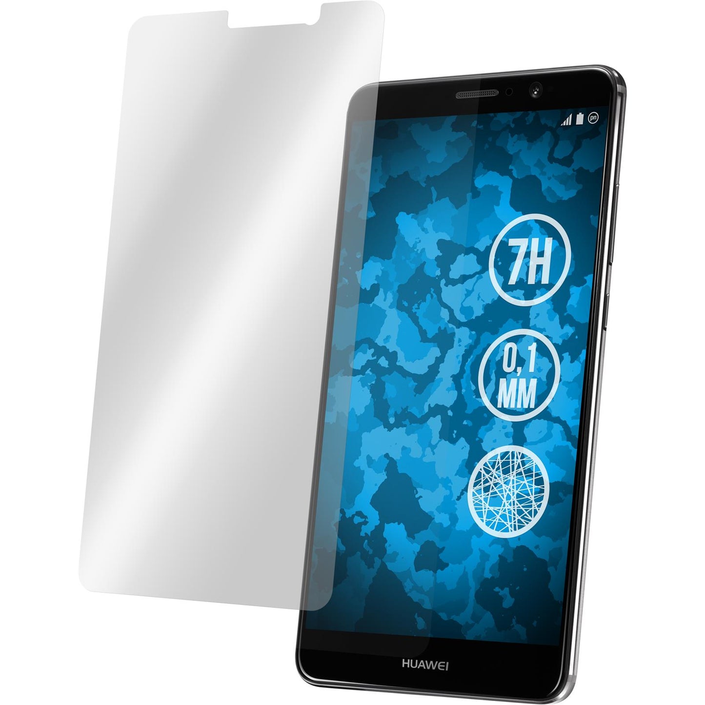 4 x Huawei Mate 9 Displayschutzfolie Fiber-Glas klar