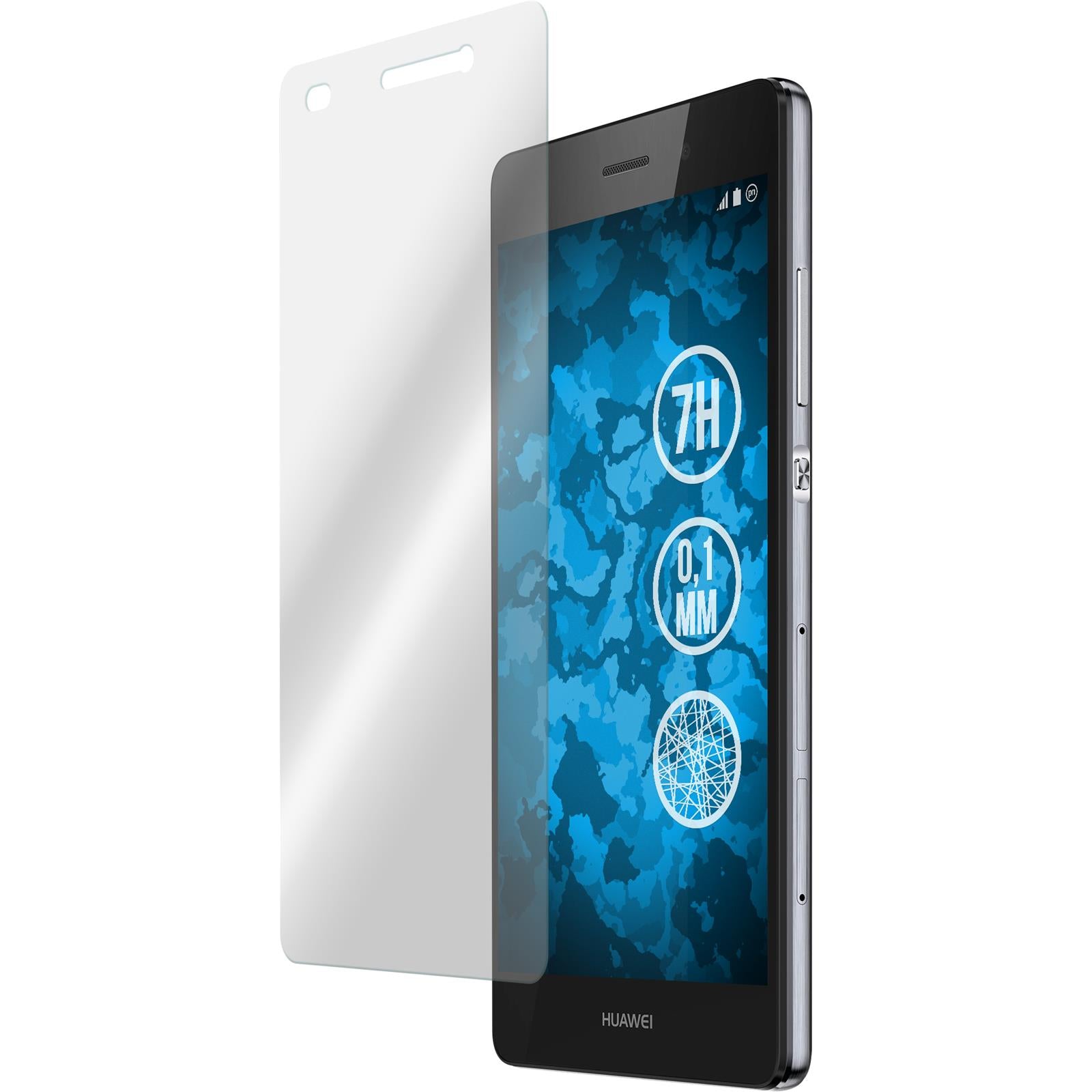 4 x Huawei P8 Lite 2015 (1.Gen.) Displayschutzfolie Fiber-Gl