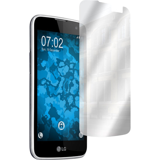 4 x LG K4 2016 Displayschutzfolie verspiegelt