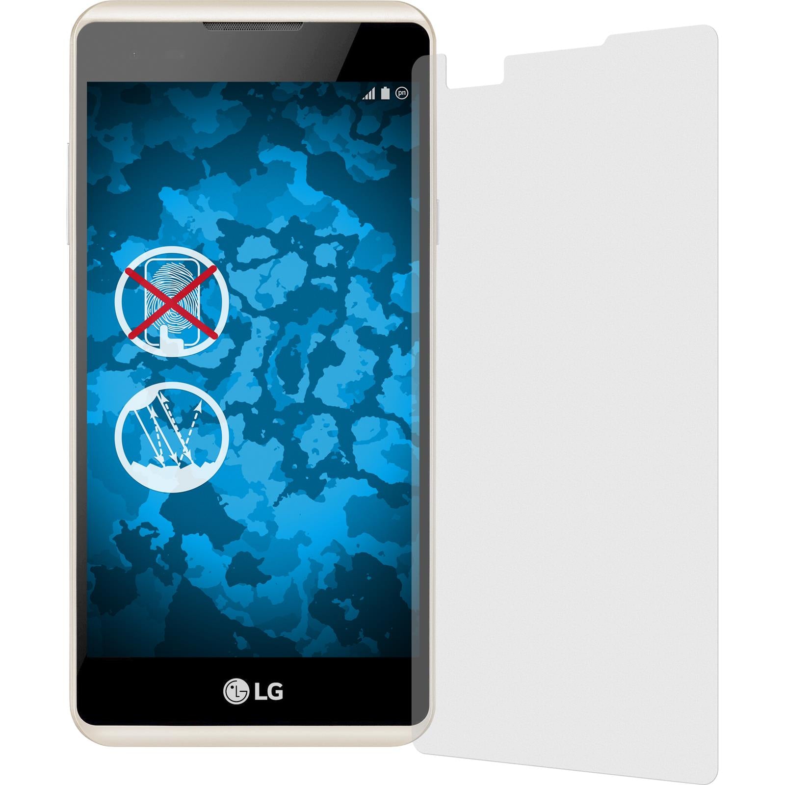 4 x LG X style Displayschutzfolie matt