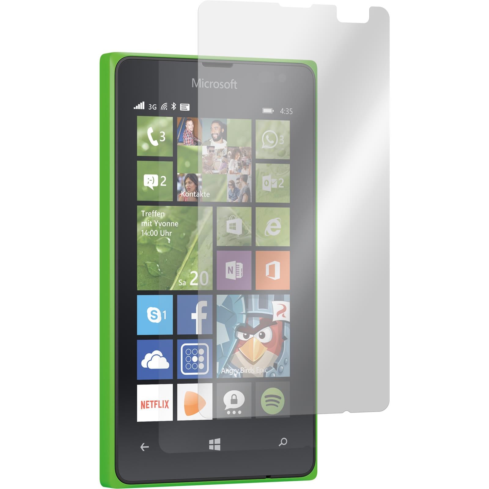 4 x Microsoft Lumia 435 Displayschutzfolie klar