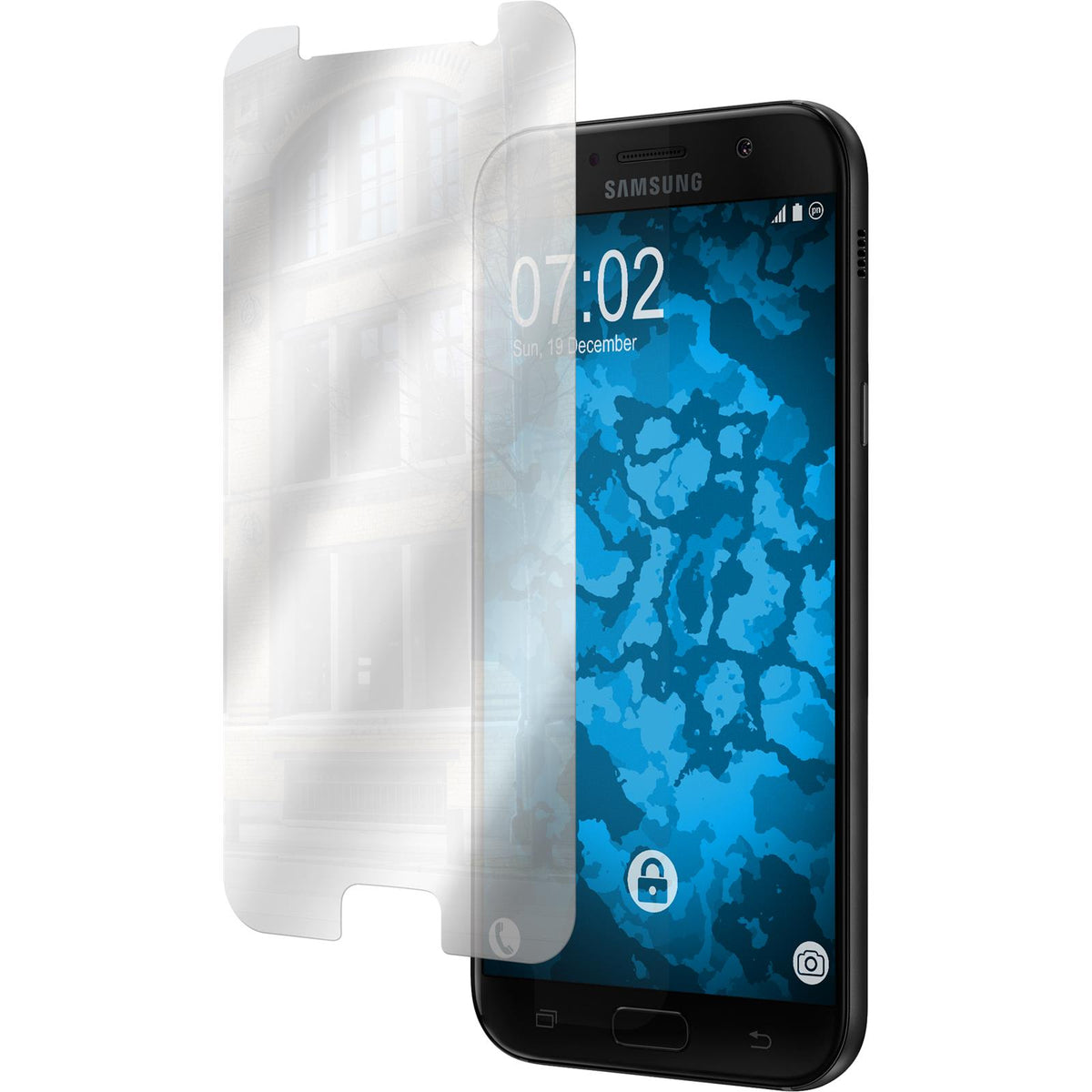 4 x Samsung Galaxy A3 2017 Displayschutzfolie verspiegelt