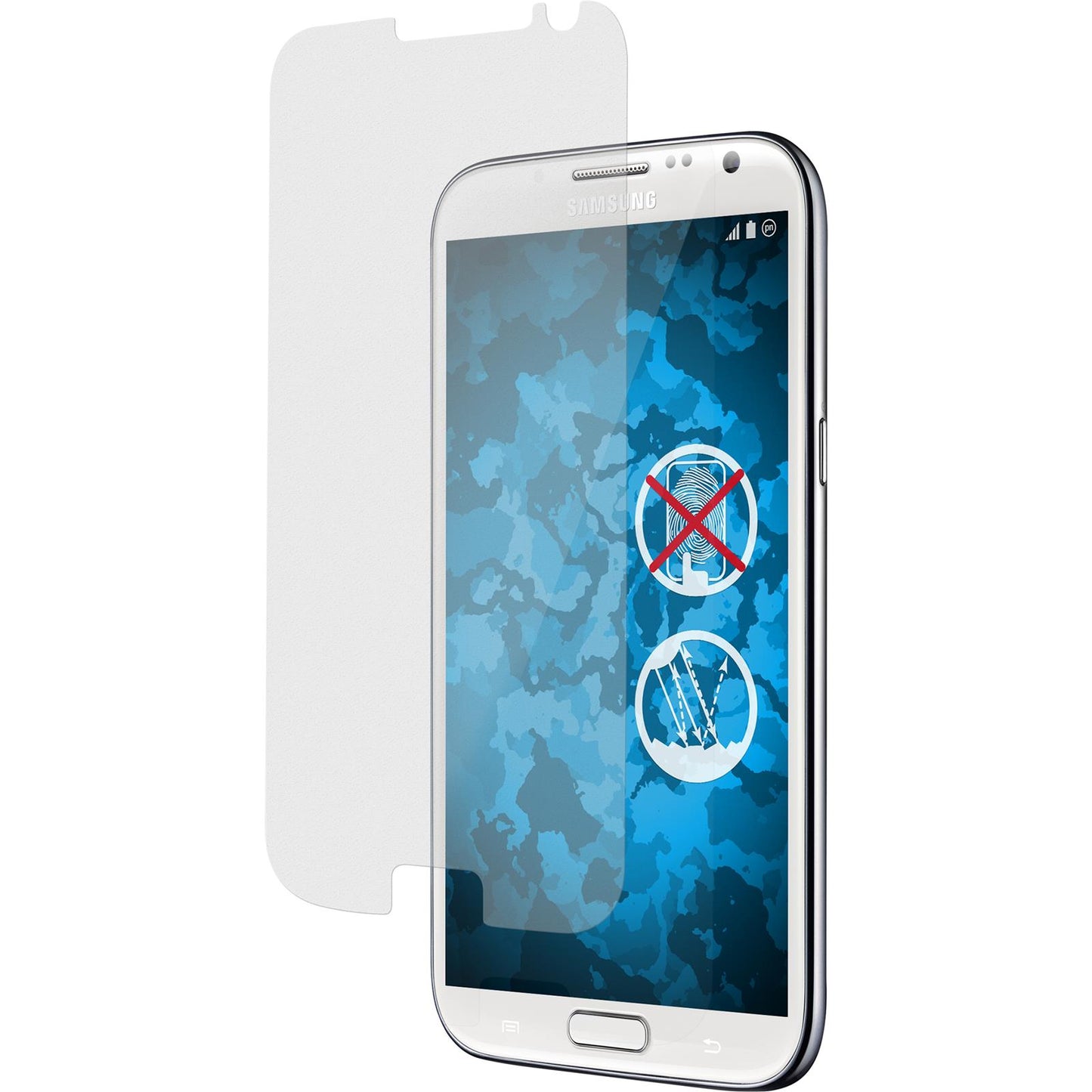 4 x Samsung Galaxy Note 2 Displayschutzfolie matt