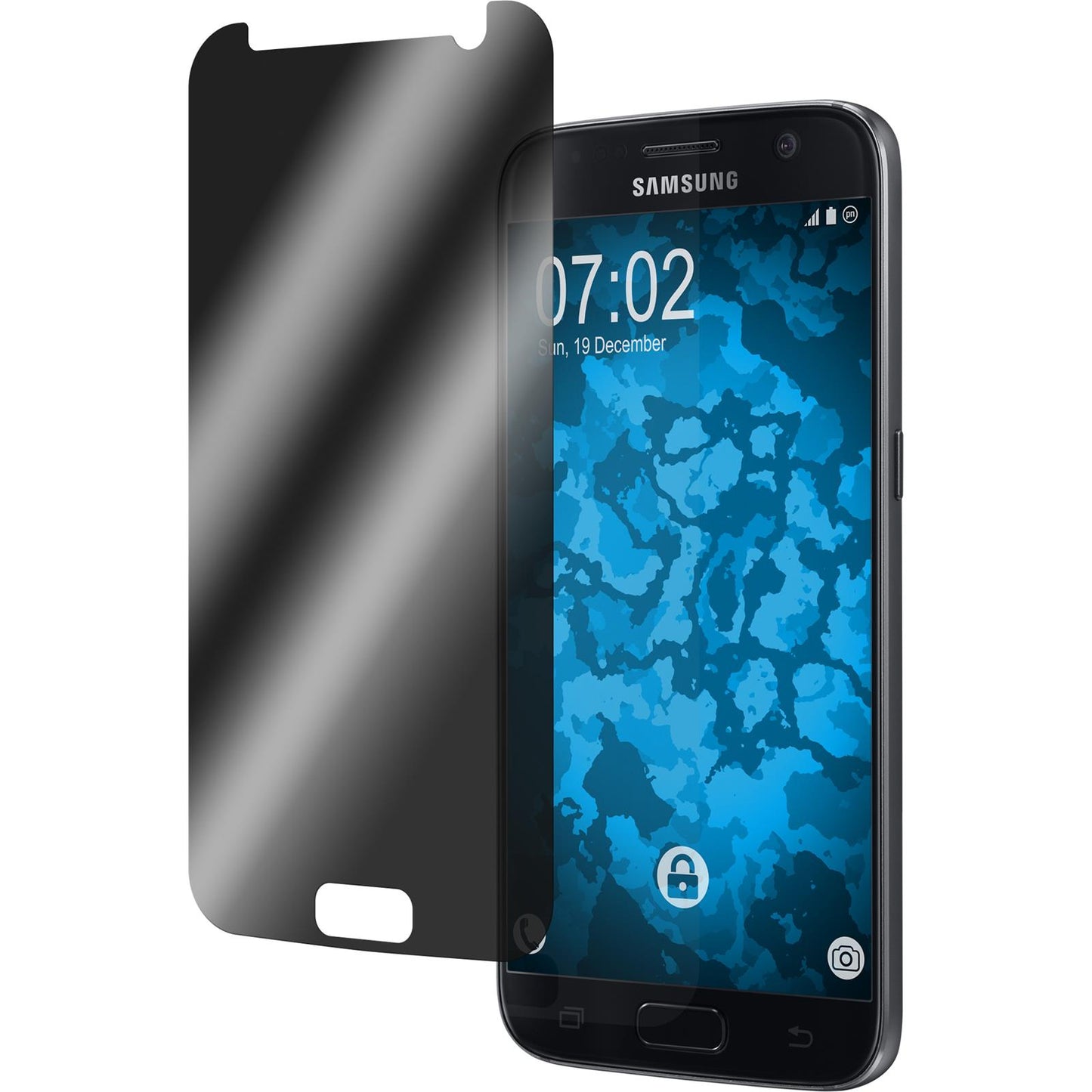 4 x Samsung Galaxy S7 Displayschutzfolie Privacy