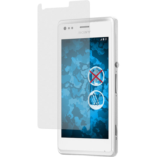 4 x Sony Xperia M Displayschutzfolie matt