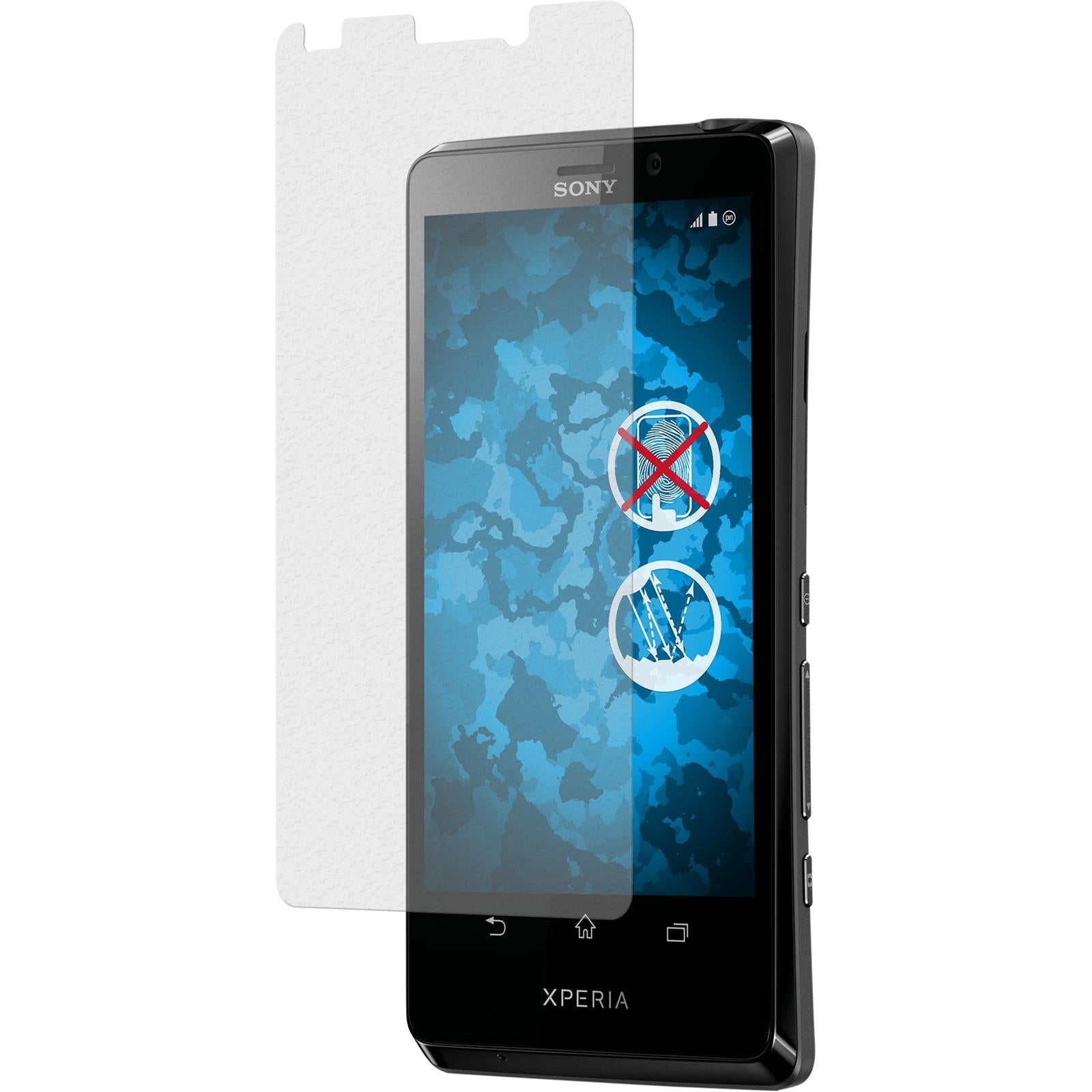 4 x Sony Xperia T Displayschutzfolie matt