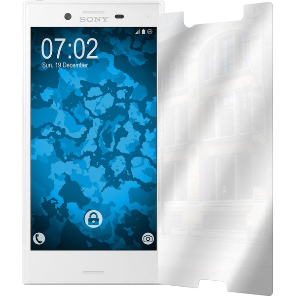 4 x Sony Xperia X Compact Displayschutzfolie verspiegelt