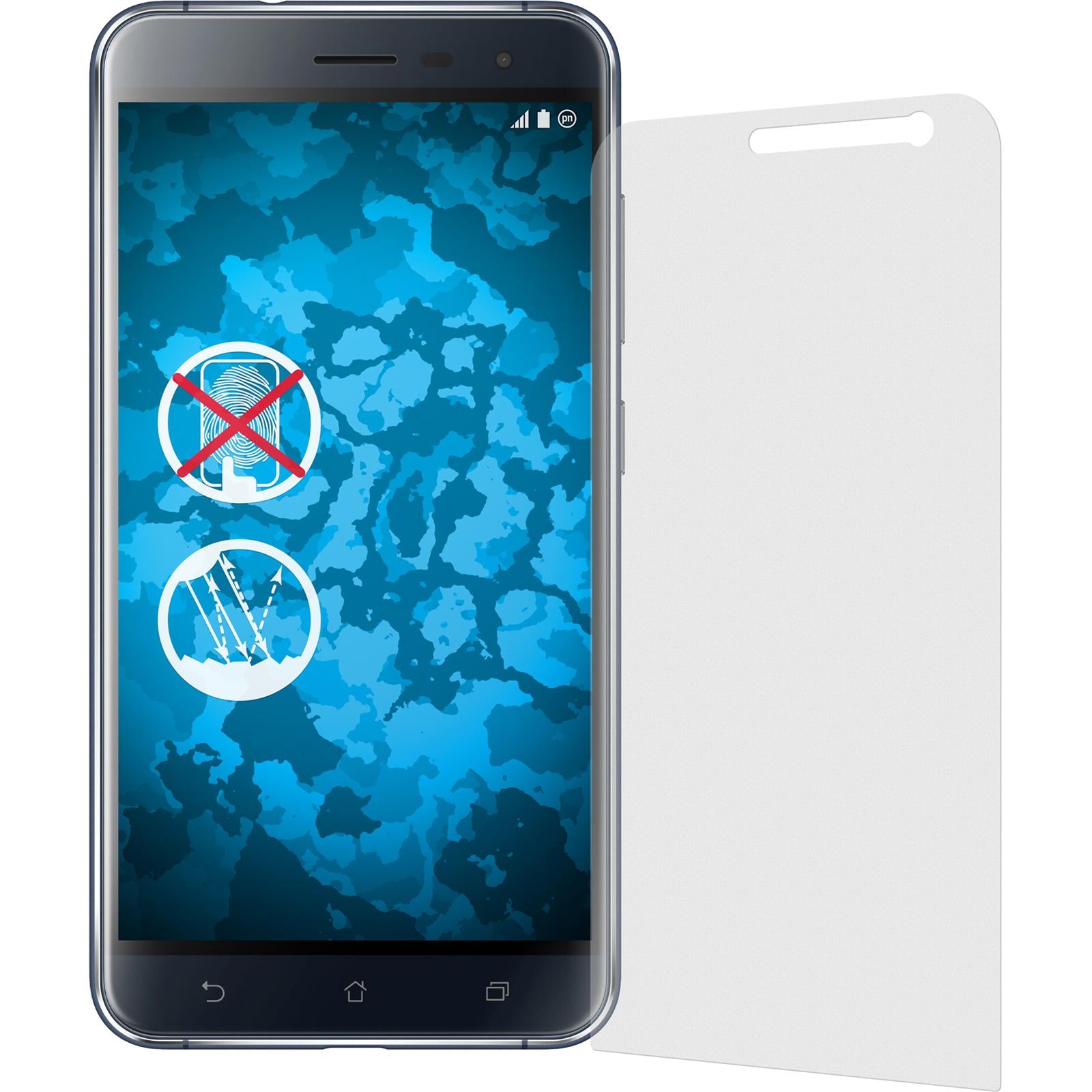6 x Asus Zenfone 3 ZE552KL Displayschutzfolie matt