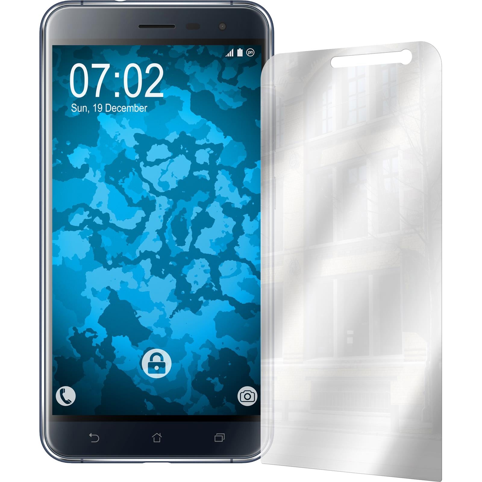 6 x Asus Zenfone 3 ZE552KL Displayschutzfolie verspiegelt