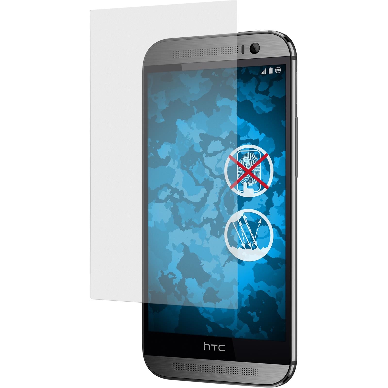 6 x HTC One M8 Displayschutzfolie matt