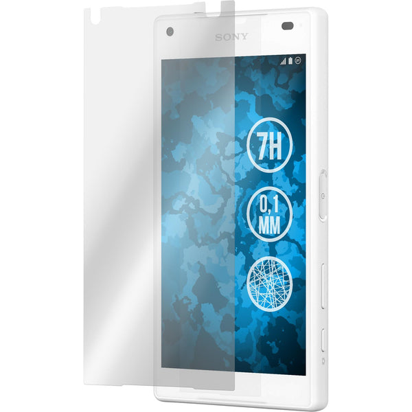 6 x Sony Xperia Z5 Compact Displayschutzfolie Fiber-Glas kla