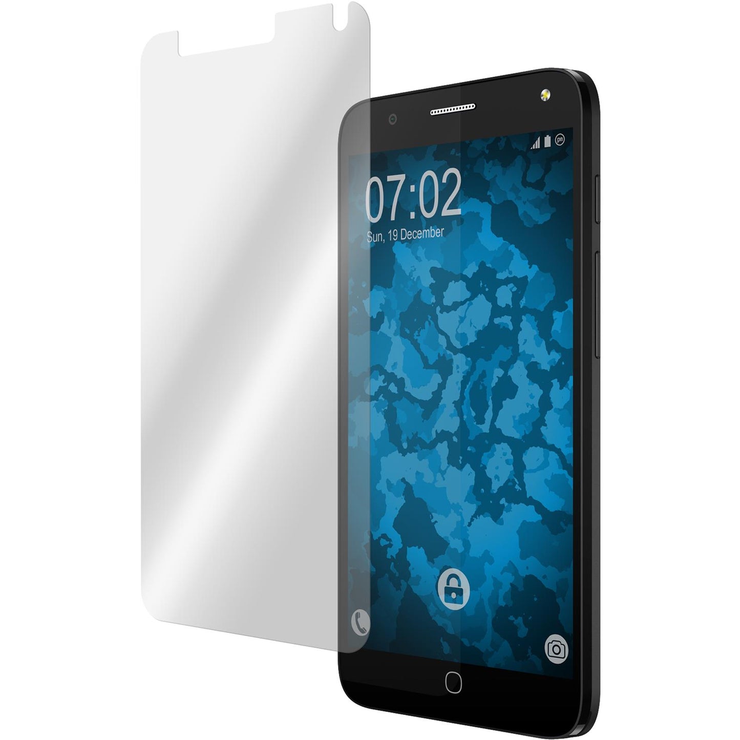 8 x Alcatel POP 4 Displayschutzfolie klar