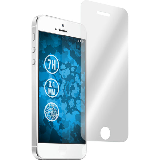 8 x Apple iPhone 5 / 5s / SE Displayschutzfolie Fiber-Glas k