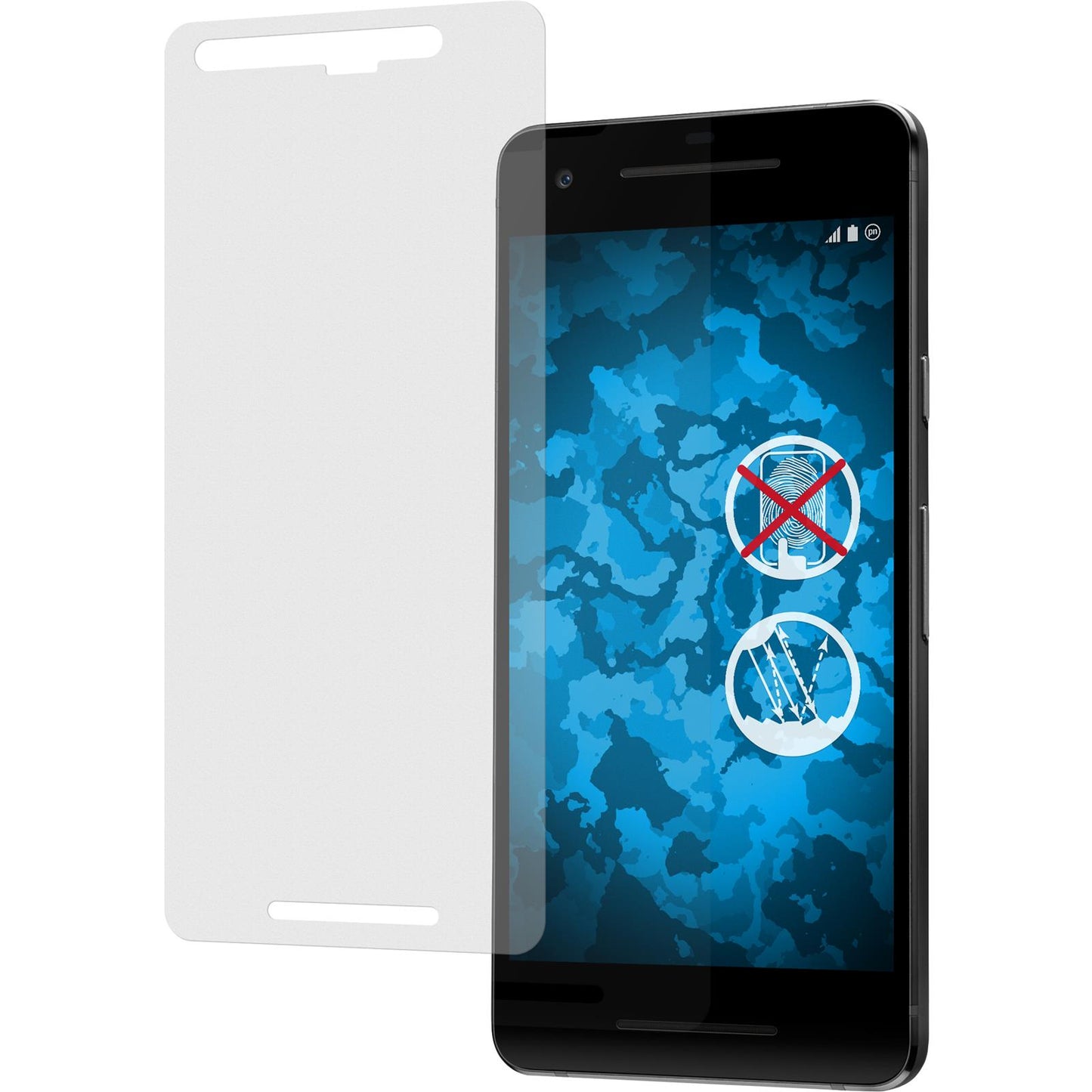 8 x Google Pixel 2 Displayschutzfolie matt