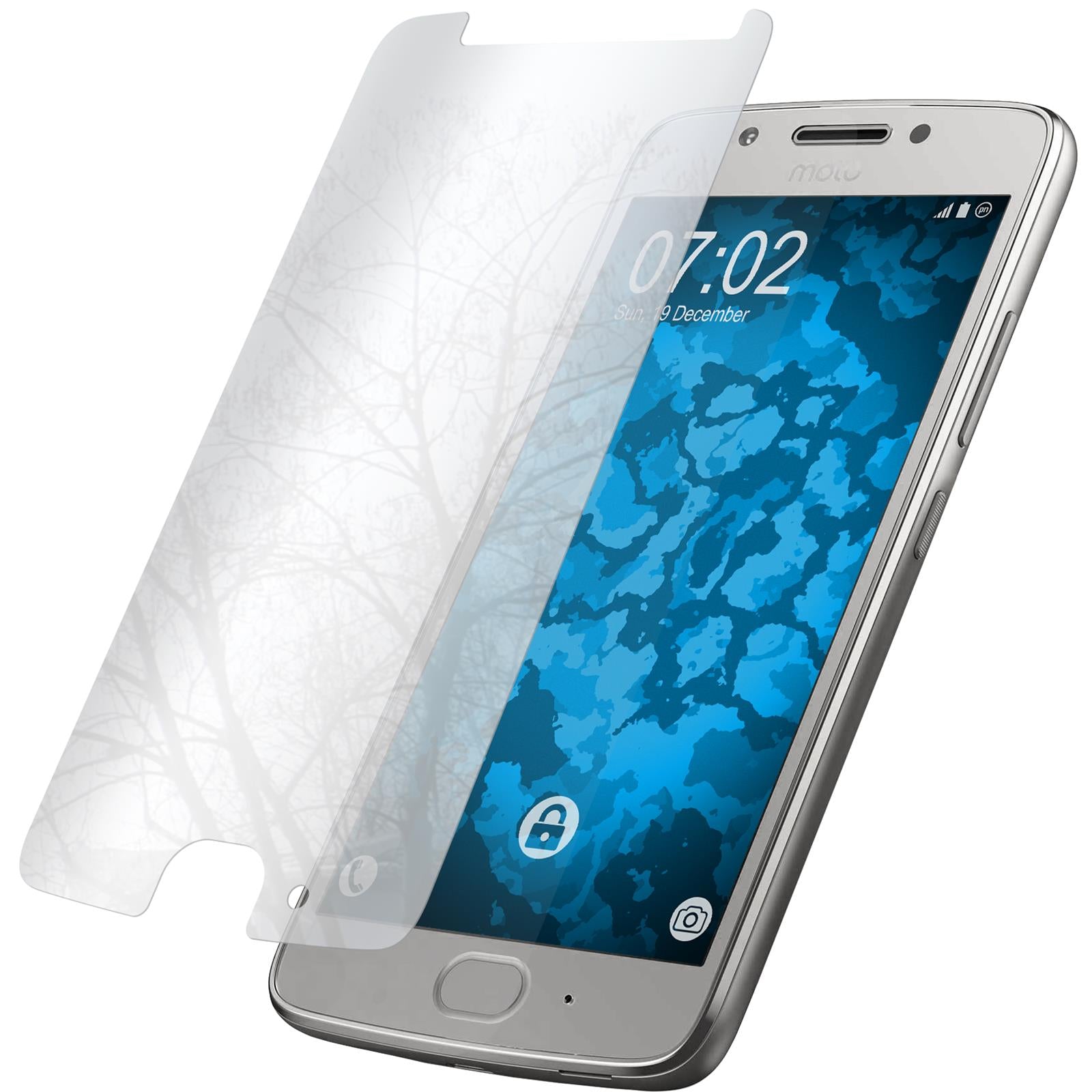 8 x Lenovo Moto G5 Displayschutzfolie verspiegelt
