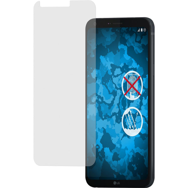 8 x LG Q6+ Displayschutzfolie matt