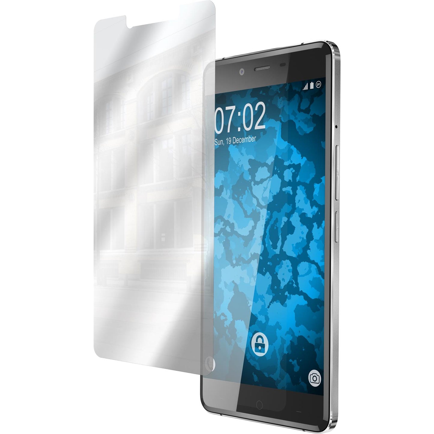 8 x  OnePlus X Displayschutzfolie verspiegelt
