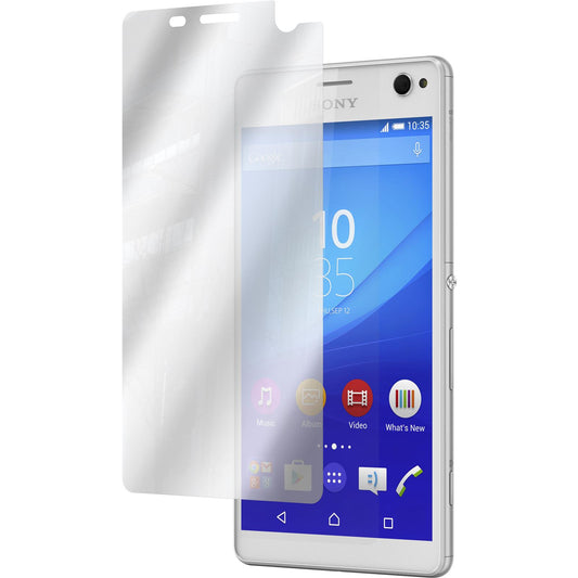 8 x Sony Xperia C4 / Dual Displayschutzfolie verspiegelt