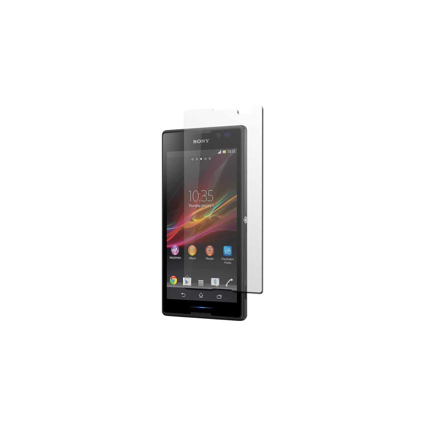 8 x Sony Xperia C Displayschutzfolie klar
