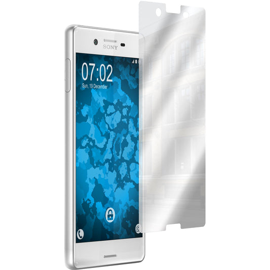 8 x Sony Xperia X Displayschutzfolie verspiegelt