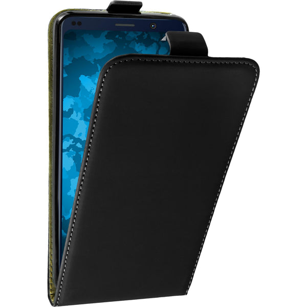 Kunst-Lederhülle für  Nokia 9 PureView Flip-Case schwarz Cov