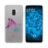 Galaxy A8 Plus (2018) Silikon-Hülle Floral Fuchs M1-6 Case