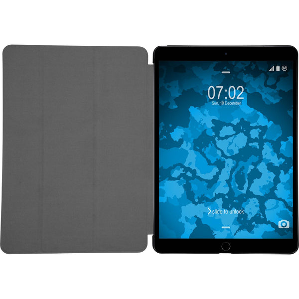 Kunst-Lederhülle für Apple iPad 10.5 (2017) Tri-Fold braun +