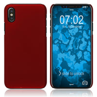 Hardcase für Apple iPhone Xs Max gummiert rot