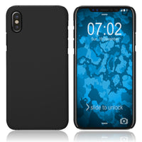 Hardcase für Apple iPhone Xs Max gummiert schwarz