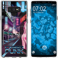 Galaxy Note 9 Silikon-Hülle Retro Wave Cyberpunk.01 M4 Case