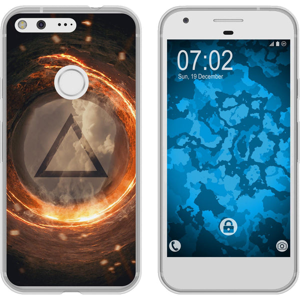 Pixel XL Silikon-Hülle Element Feuer M3 Case