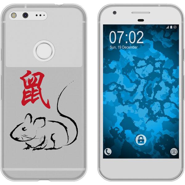 Pixel XL Silikon-Hülle Tierkreis Chinesisch M1 Case