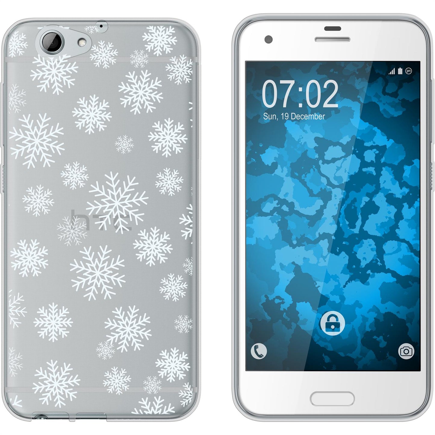 One A9s Silikon-Hülle X Mas Weihnachten Schneeflocken M2 Cas