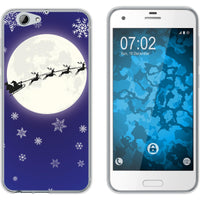 One A9s Silikon-Hülle X Mas Weihnachten Santa - Snowflakes M