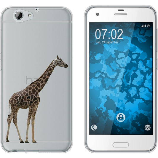 One A9s Silikon-Hülle Vektor Tiere Giraffe M8 Case