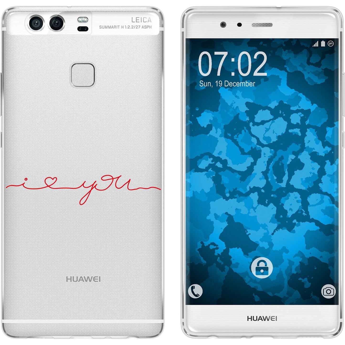 P9 Silikon-Hülle in Love M2 Case
